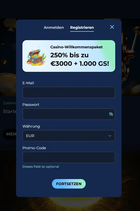 Moana Casino Registrierung – Konto erstellen und Bonus aktivieren
